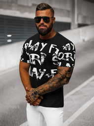 Camiseta de hombre negra OZONEE O/8T1280/3