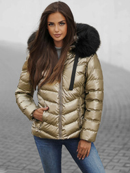 Chaqueta de mujer en oro OZONEE JS/M773/403Z