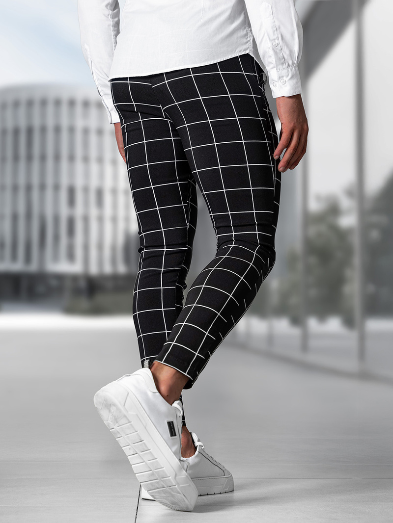 Pantalón chino de hombre negras OZONEE O/P4009Z