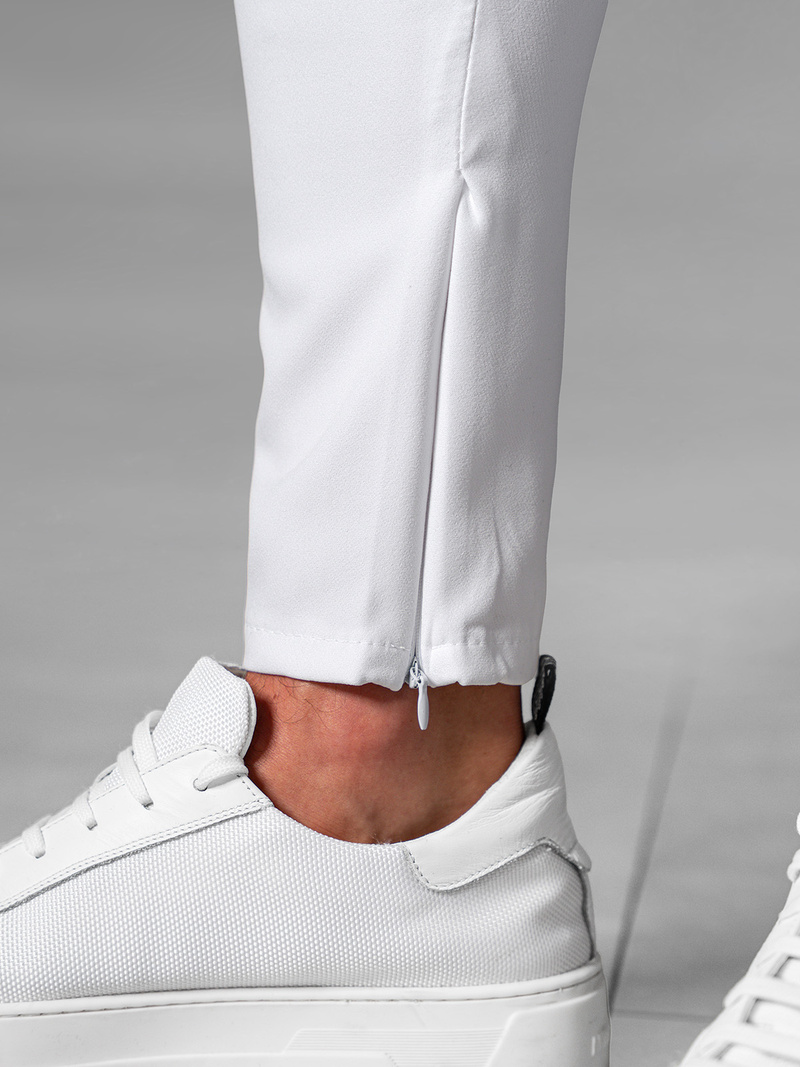 Pantalón chino de hombre blancos OZONEE DJ/3300Z