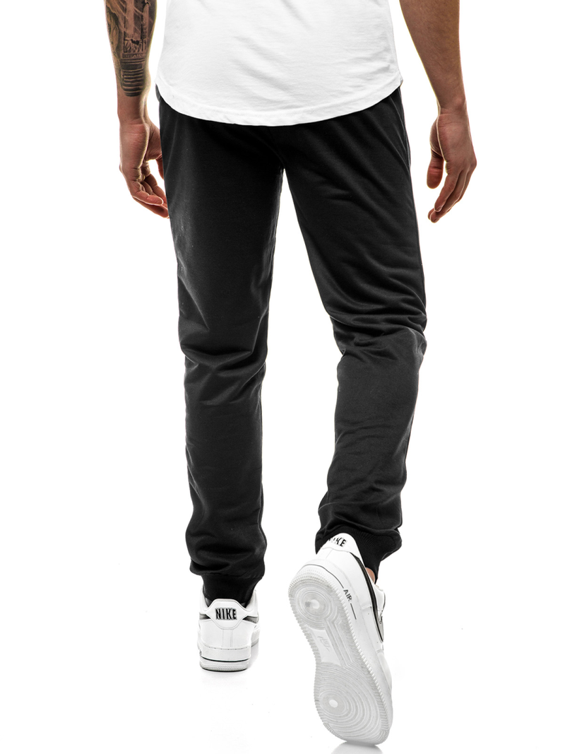 Pantalón de chándal de hombre negro JS/XW007S