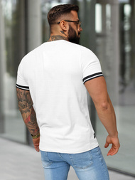 Camiseta de hombre blanco OZONEE O/QS11628