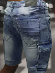 Pantalón corto de hombre azul claro OZONEE NB/MP0039BCZ