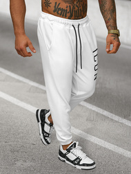 Pantalón de chándal de hombre blancos OZONEE O/D9125Z