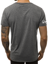 Camiseta de hombre grafito-negro OZONEE JS/SS10900