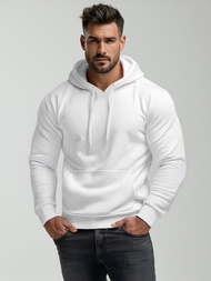 Sudadera de hombre blanca OZONEE JS/2009Z