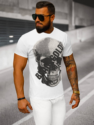 Camiseta de hombre blanco OZONEE NB/MT3038Z