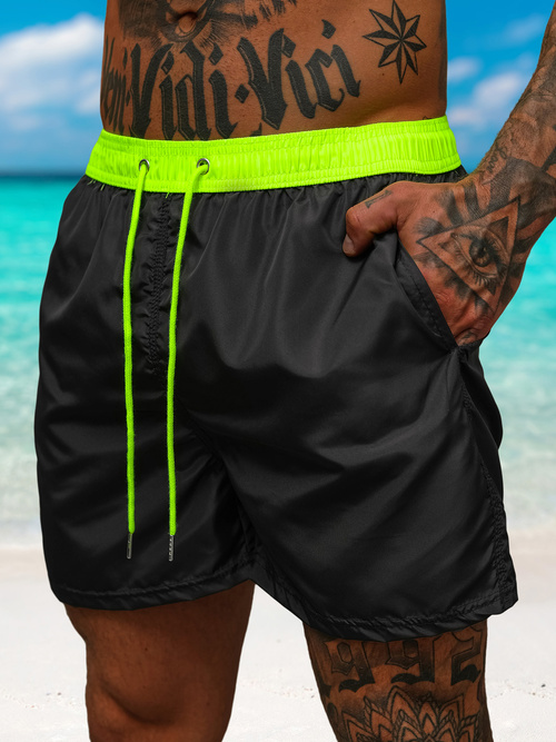 Bañador de hombre negro/amarillo OZONEE JS/17K561/5