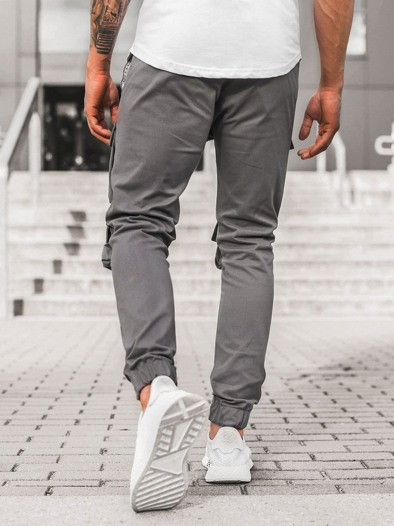 Pantalón jogger de hombre gris OZONEE G/2787