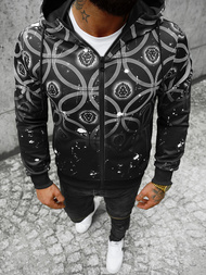 Sudadera de hombre negra OZONEE JS/B8122