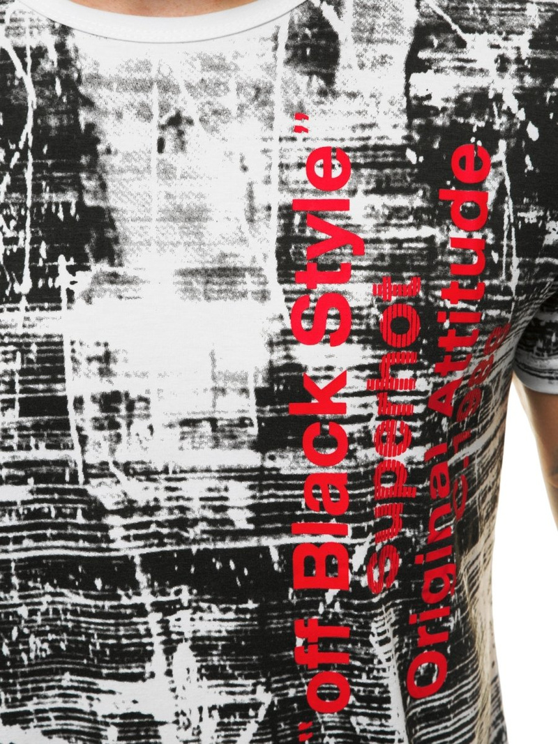 Camiseta de hombre blanca OZONEE JS/SS10920