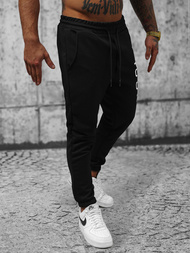 Pantalón de chándal de hombre negras OZONEE O/D9125