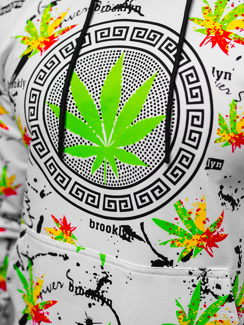 Sudadera de hombre blanca OZONEE O/HM650Z