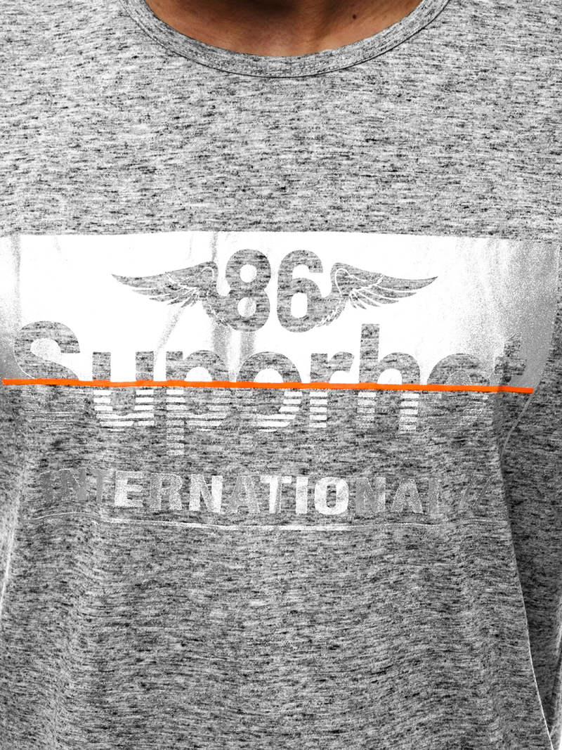 Camiseta de hombre grafita OZONEE JS/KS2056Z