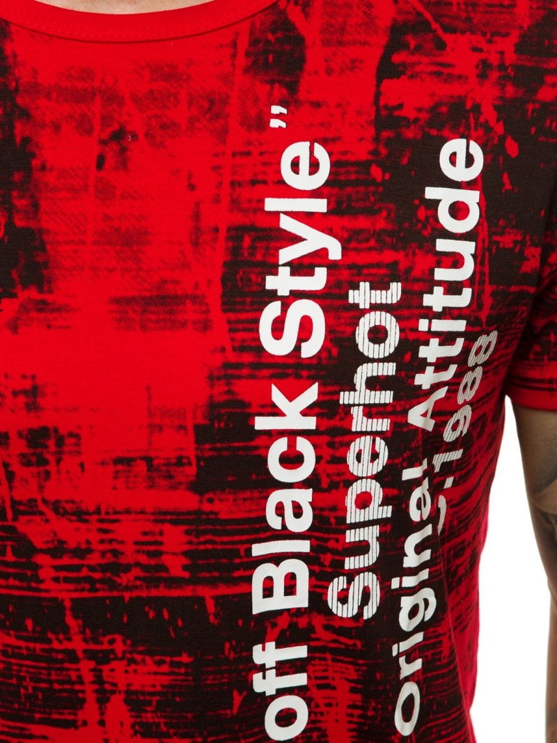 Camiseta de hombre roja OZONEE JS/SS10920