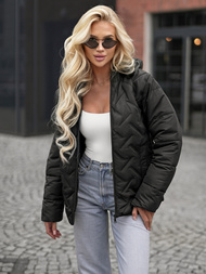 Chaqueta de mujer negra OZONEE JS/16M9300/392Z