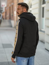 Sudadera de hombre negra OZONEE JS/8B1729/3