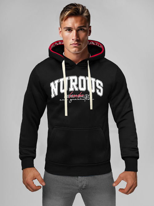 Sudadera de hombre negra OZONEE O/TT30510