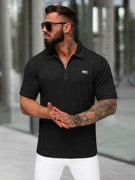 Polo de hombre negro OZONEE O/YN2/593