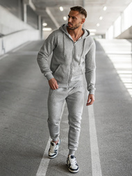 Chándal de hombre gris OZONEE JS/68C10386/2Z