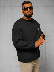 Sudadera de negra OZONEE O/SWE23049Z