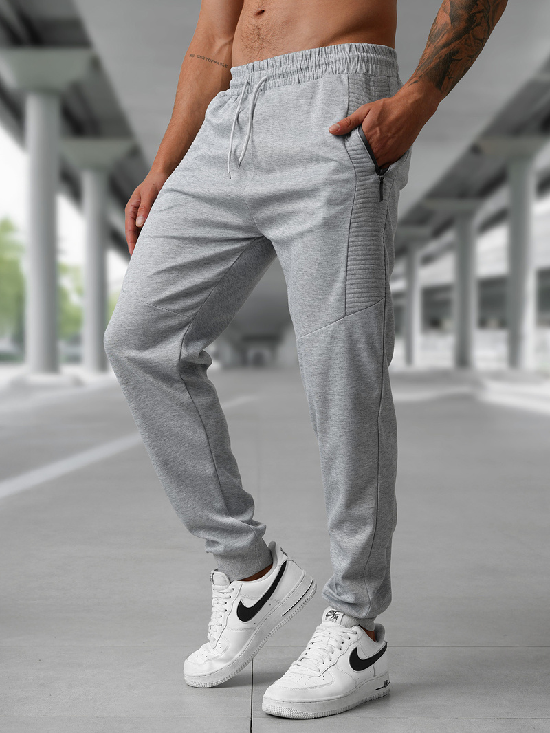 Pantalón de chándal de hombre gris OZONEE JS/15K1838/2