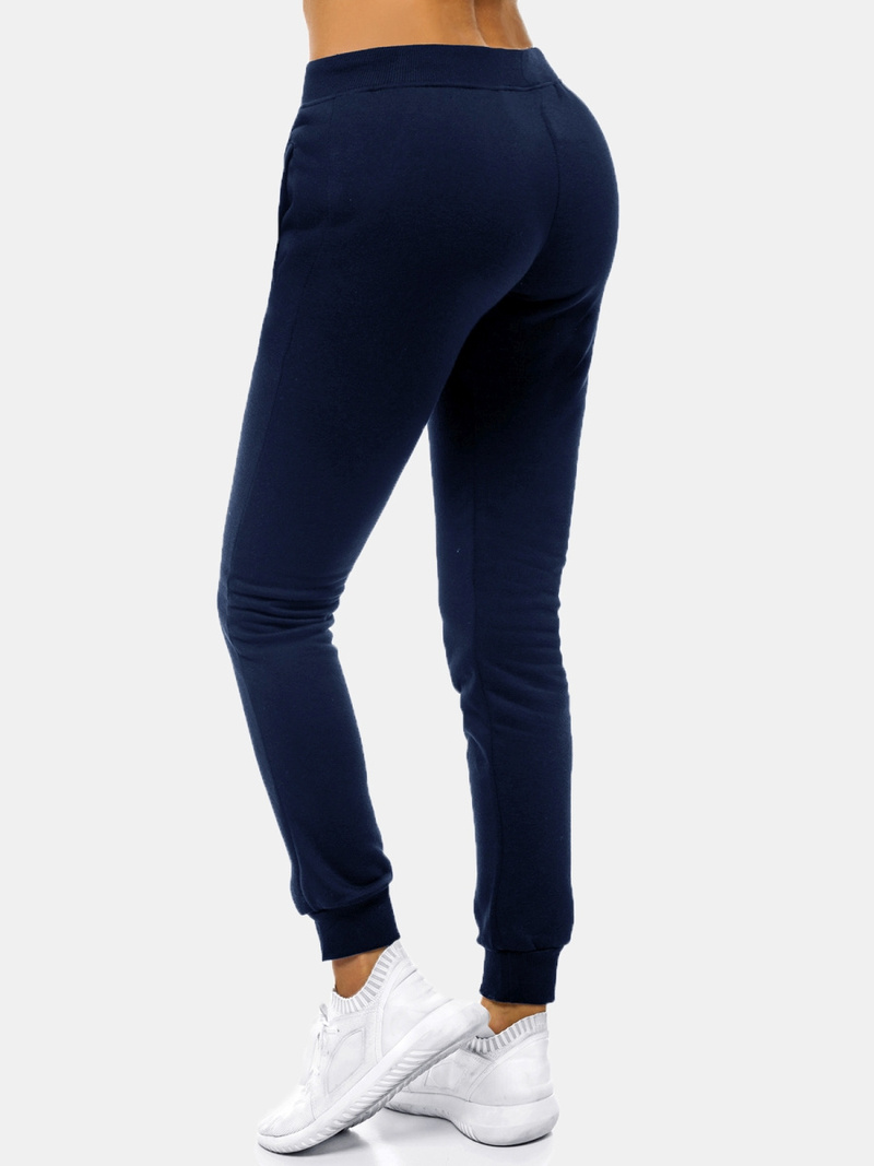 Pantalón de chándal para mujer azul marino OZONEE JS/CK01
