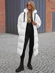 Chaqueta de mujer blanca OZONEE JS/5M3163/281Z