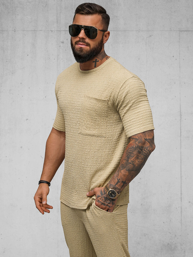 Camiseta de hombre camel OZONEE O/Y960T