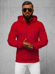Sudadera de hombre rojo oscuro OZONEE JS/2009Z