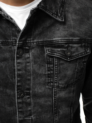 Chaqueta vaquera de hombre negra OZONEE V/19320