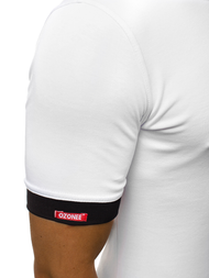 Camiseta de hombre blanca OZONEE O/1273Z