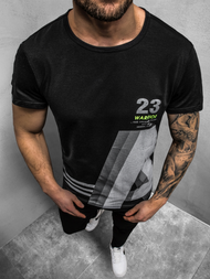 Camiseta de hombre negra OZONEE JS/SS10932Z