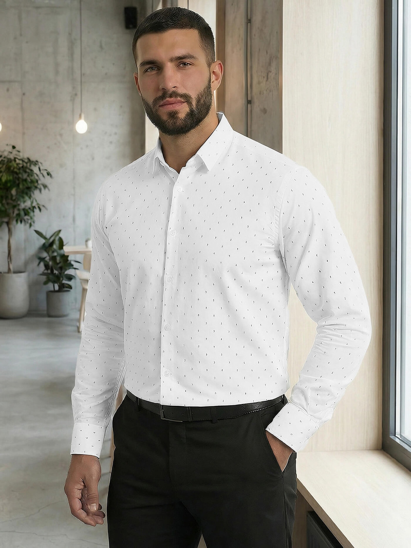 Camisa de hombre blanca OZONEE V/V180Z