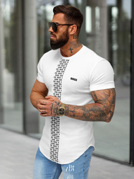 Camiseta de hombre blanca OZONEE O/B1211