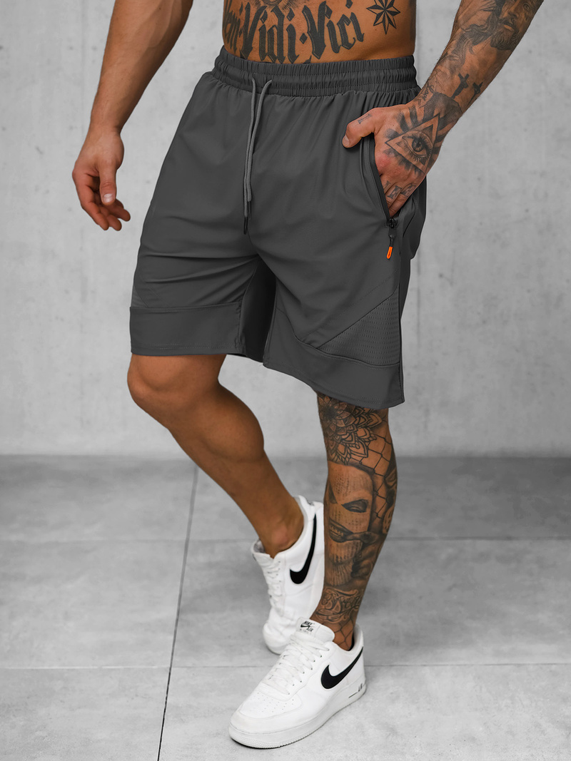 Pantalones cortos deportivos para hombre grafito OZONEE JS/12K1801/5