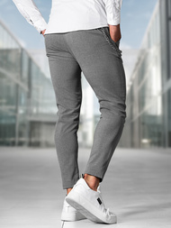 Pantalón chino de hombre gris oscuro OZONEE DJ/3300Z