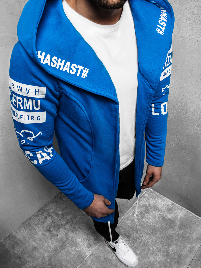 Sudadera de hombre azul OZONEE A/11110Z