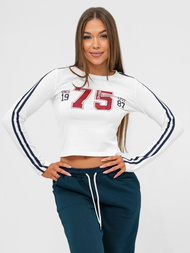 Conjunto de chándal de dos piezas blanco-azul marino OZONEE JS/M60815AB