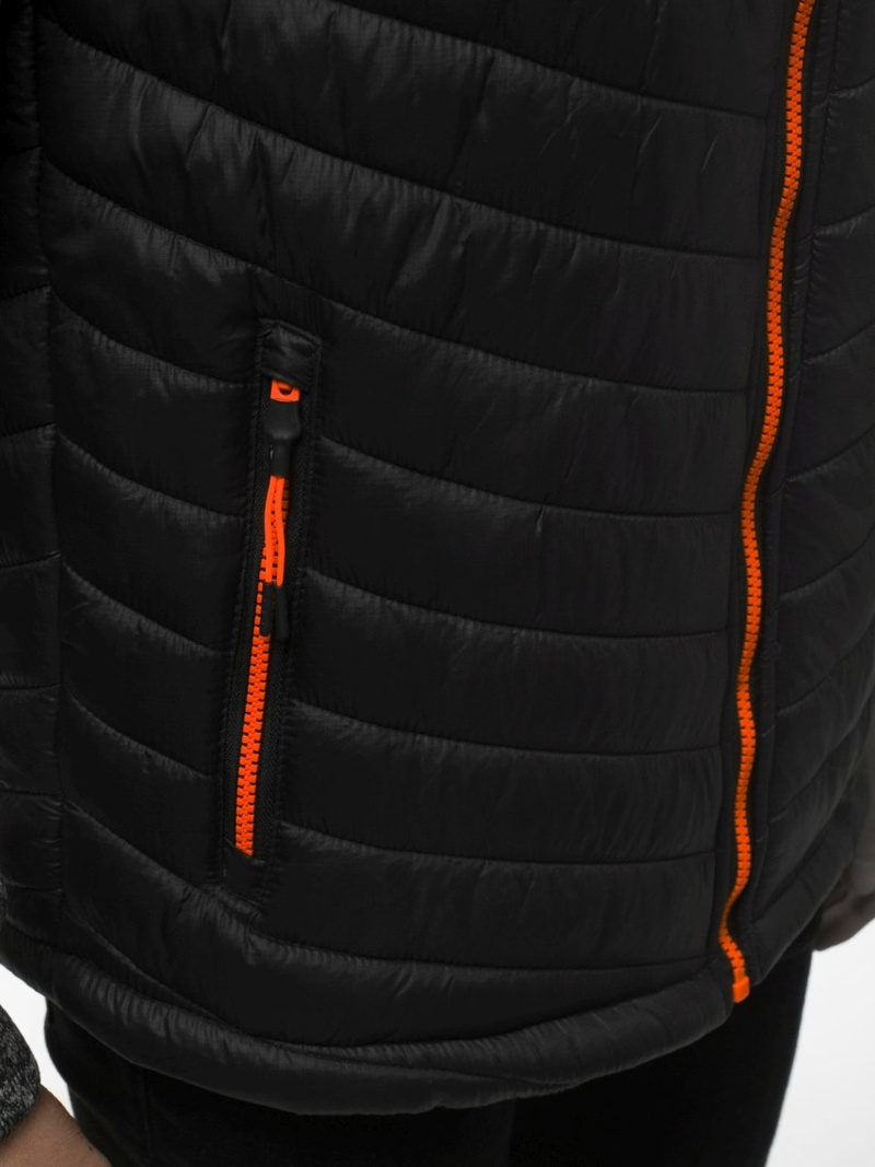 Chaqueta de hombre negra OZONEE JS/KS2001K