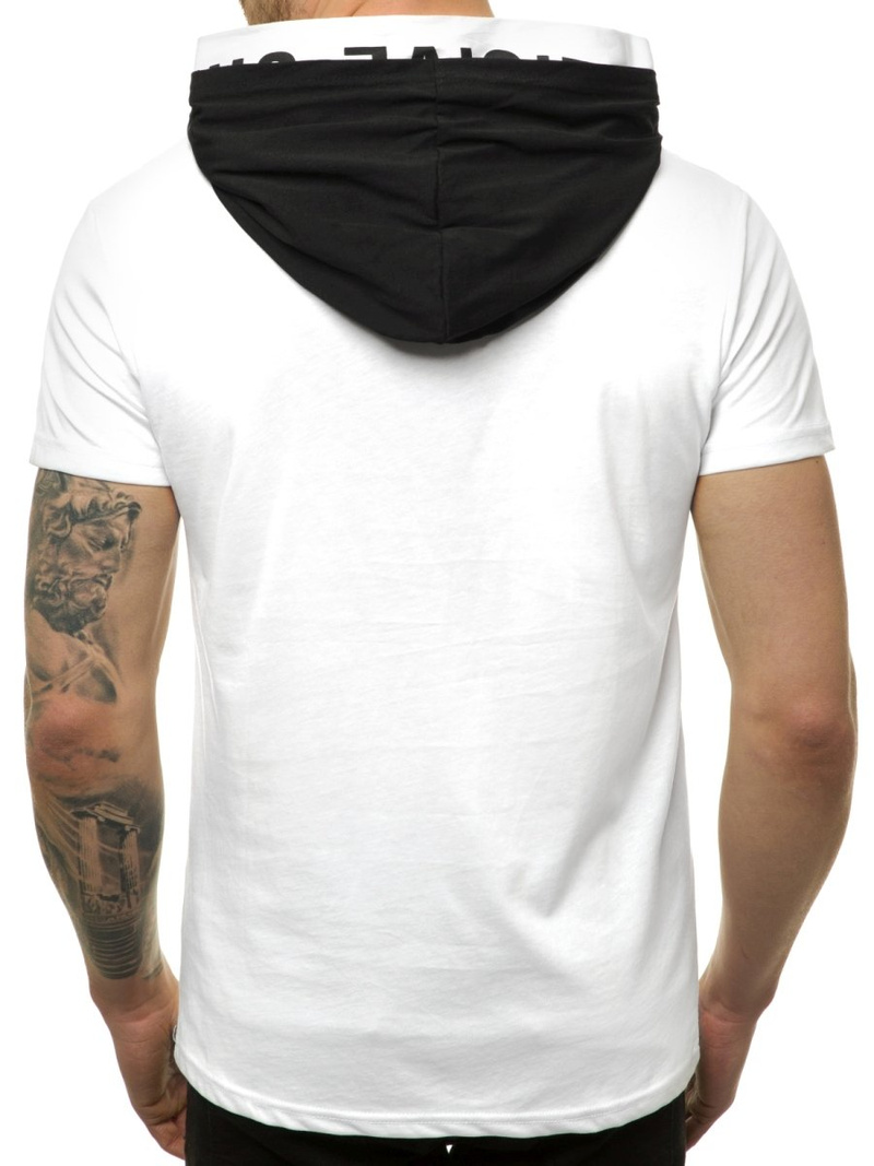 Camiseta de hombre blanca OZONEE MAD/3076