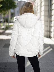 Chaqueta de mujer blanca OZONEE JS/5M3336/281