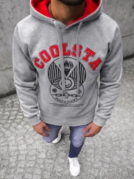 Sudadera de hombre amarillo gris OZONEE JS/Y10036