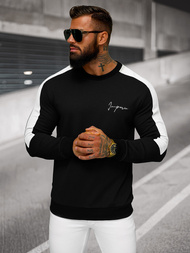 Sudadera de hombre negra OZONEE O/P2033