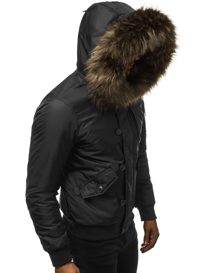 Chaqueta de hombre negra OZONEE O/99123