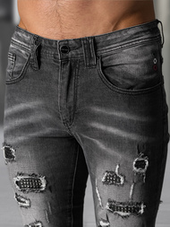 Vaqueros de hombre negras OZONEE NB/MP0152NZ