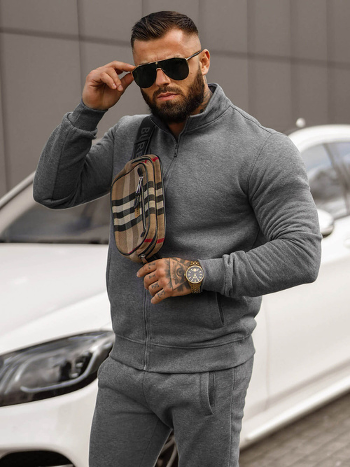 Chándal de hombre grafito OZONEE JS/68C10385/5Z