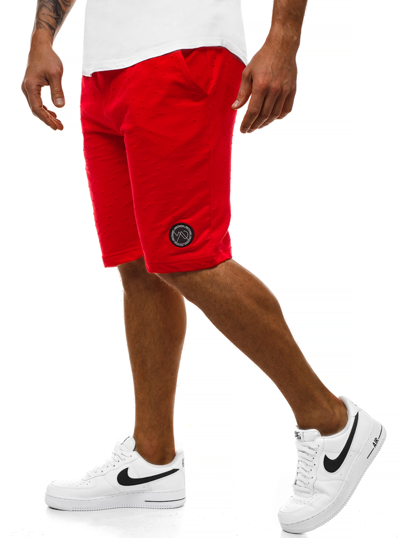 Pantalón corto de hombre rojo OZONEE MAD/2923