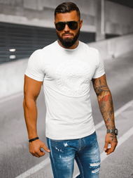 Camiseta de hombre blanco OZONEE NB/MT3056Z