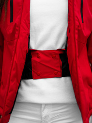 Chaqueta de mujer roja OZONEE JS/HH012/5Z